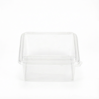 Boîte à bonbons personnalisée en PET, conteneur en plastique transparent recyclable pour bonbons, noix, biscuits, emballage alimentaire