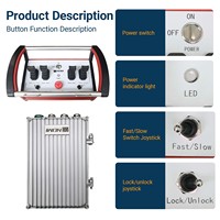 Mando hidráulico , válvula direccional de 4 palancas, kits de control remoto inteligente de radio de grúa de camión