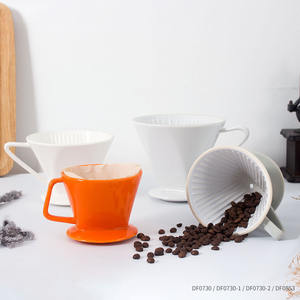 Filtre à café en céramique personnalisable 101-200 ml, ensemble de versement avec filtre conique DF0730 - Product Image 5