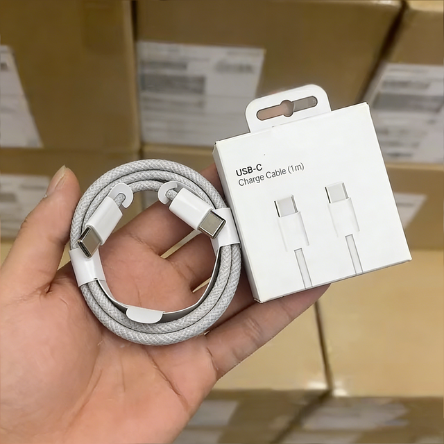 High Quality PD Type-C USB-C Cable 5A Fast Charging 20W 60W TPE Braid 1m 2m Data Transfer Fast Charger Cable for iPhone