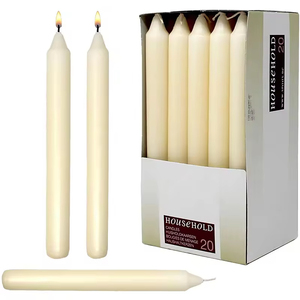 Unscented White <b>Taper</b> <b>Candles</b> Household Daily <b>Candles</b> Various Sizes Practical Home Lighting <b>Candles</b> for Indoor Decor and Daily - Product Image 1