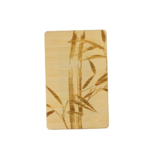 บัตรคีย์การ์ดโรงแรม RFID ไม้ไผ่รักษ์โลก 13.56Mhz บัตร NFC ไม้สำหรับโรงแรม - Product Image 3