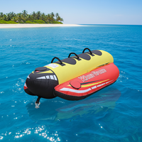 Bateau banane gonflable portable antidérapant et sûr pour parc aquatique