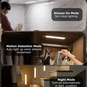 Luz LED Recargable de 40 cm para Debajo del Gabinete de Cocina, Luz Nocturna Inalámbrica con Sensor de Movimiento, Luz para Gabinete - Product Image 2