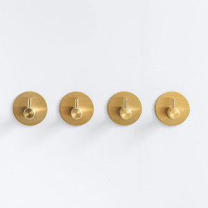 Vendita calda adesivo adesivo in acciaio inox ganci appendiabiti da parete oro gancio autoadesivo per il bagno - Product Image 6
