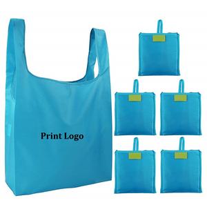 Fábrica de Vietnam al por mayor personalizado impreso reutilizable duradero bolsa de compras impermeable plegable eco poliéster bolsa de compras - Product Image 5
