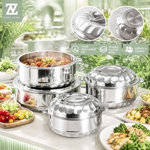 Juego de Utensilios de Cocina de Acero Inoxidable Zhenneng, 6 Piezas, Olla para Guisos, Olla para Sopa, con Tapas, para Cocina y Camping - Product Image 2