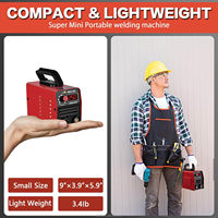 Soudeuse portable Corotc 110V/220V Mini avec inverseur IGBT à arc MMA haute puissance 200/250A Esab AC/DC Machine à souder à fil de cuivre Moteur CC
