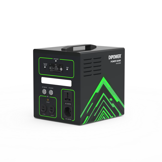1000W Inverter Solar Power Station 2000Wh Battery Capacity Portable Energy Storage Generator for Camping and Home Use