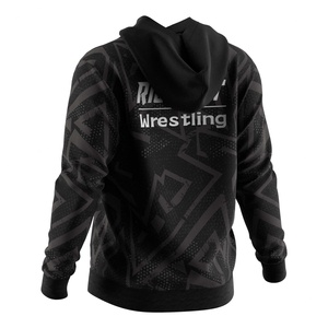 Sweat-shirt à capuche surdimensionné pour homme, décontracté, à sublimation OEM, avec grandes poches, en tissu épais - Product Image 2