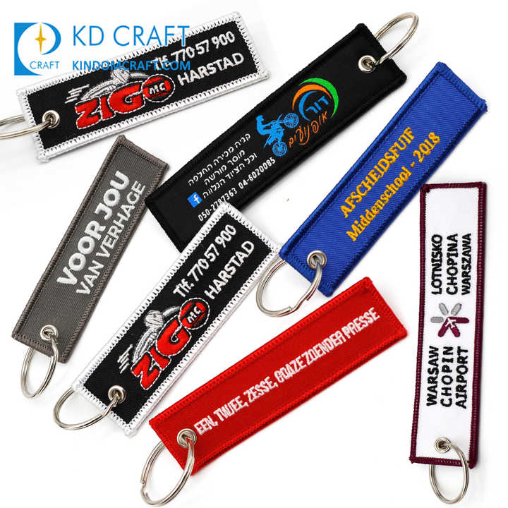 Custom Embroidered Keychains Durable Versatile Promotions