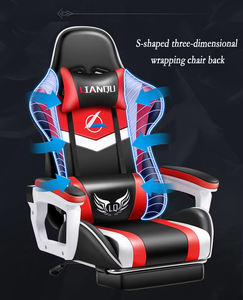 JINXUAN Chaises pour ordinateur PC Bras réglables de haute qualité Sièges de jeu de course pour cadres Vente en gros Chaise de jeu ergonomique avec pied - Product Image 5