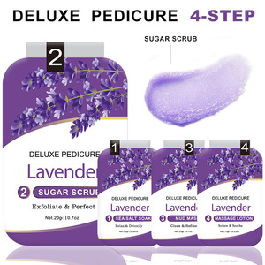 Esfoliante zucchero Scrub Pedicure prodotti Spa Pedi in una scatola Deluxe <span class=keywords><strong>4</strong></span> Step Voeshine organico zucchero Scrub massa di fango Masque - Product Image 1