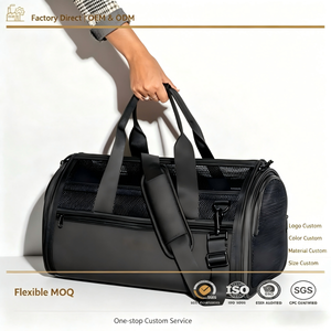 Sac de transport pour animaux de compagnie avec maille respirante et lit pliable pour petits chiens, en tissu Oxford imperméable, approuvé par les compagnies aériennes - Product Image 1