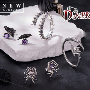 Nouveau en 2025 Sterling Silver 925 Halloween Anneaux Unisexe Mode Rétro Hypoallergénique Double Squelette Main Anneau Réglable pour Hommes - Product Image 4