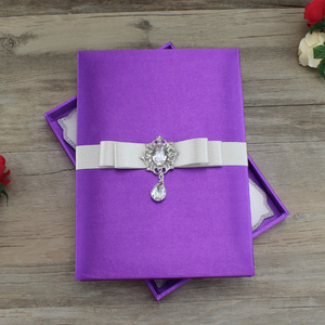 Purple Silk Boxed Hot Stamp Clear Acrylic Baptism <strong>Invitations</strong> for <strong>Christening</strong> Custom <strong>Invitation</strong> Cards RSVP Cards - Product Image 2