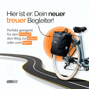 Sacoche de vélo <span class=keywords><strong>pour</strong></span> <span class=keywords><strong>porte</strong></span>-bagages 25L 100% étanche avec poignée de transport et bandoulière sacs de vélo arrière - Product Image 2