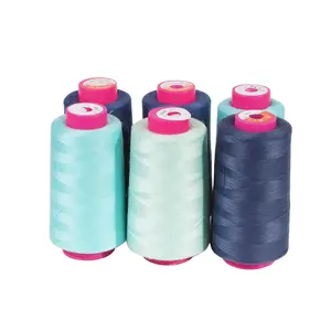 Chỉ May Cotton Mới 20/2 20/3 40/2 Chỉ Sợi Polyester Kéo Sợi Cho Nữ Phụ Kiện May Quần Áo