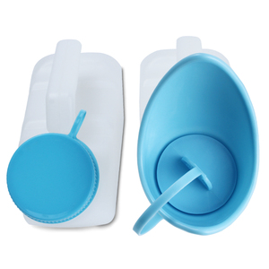ภาชนะใส่ปัสสาวะขนาด 1 ลิตร สีฟ้า สำหรับผู้ชายและผู้หญิง ขวดปัสสาวะพลาสติกสำหรับเดินทาง พร้อมฝาเรืองแสง - Product Image 5