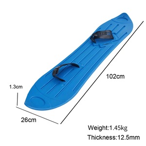 Portable Snowboard For Adults Freestyle <b>Skiing</b> Outdoor Winter Sport Blue With Adjustable Straps And Durable Design - Product Image 3