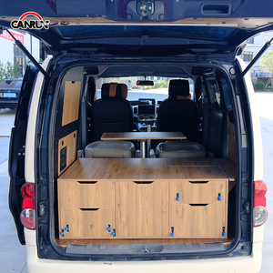 Boîte de cuisine extensible légère en bois CanRun pour <span class=keywords><strong>camping</strong></span>-<span class=keywords><strong>car</strong></span> et caravane, pour coffre de véhicule - Product Image 4