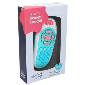 Multilingual Music Baby Toy TV Remote Control With Spanish & Russian