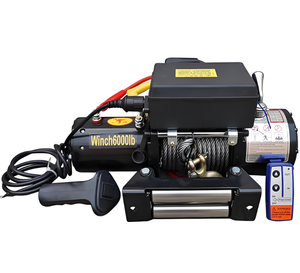 Treuil électrique 12V 13500lbs treuils de cabestan de voiture 2000-20000lb treuil électrique télécommandé sans fil pour voiture camion grue - Product Image 1