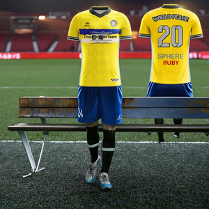 Kaus latihan profesional pria, baju seragam latihan sepak bola lengan pendek kustom - Product Image 4