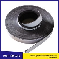 Bandes magnétiques souples auto-adhésives double face en caoutchouc et plastique, modèle Chine - Bande magnétique-01 pour publicité sur réfrigérateur
