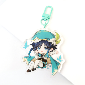 High Quality Wholesale Transparent Colored Acrylic Keychain New Material Plastic with Good Product Quality