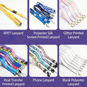 Custom Logo Polyester Lanyard Neck Strap with Metal <b>Hook</b> and Safety Buckle for ID Card Holder Corporate Event Promotional Use - Product Image 6