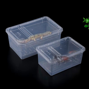 กรงสัตว์เลื้อยคลานพลาสติกกรงที่อยู่อาศัยแมลงปีนเขาที่พักพิงสัตว์เลี้ยงบ้านเต่าน้ำ - Product Image 1