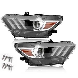 Faro delantero para Ford Mustang, luz LED, versión europea, 2015, 2016, 2017, 2018