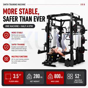 Équipement de musculation commercial pour la maison : Gantry pour l'exercice des pectoraux, des biceps, des muscles des jambes et des deltoides - Product Image 3