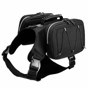 Mochila Plegable para Mascotas, Ecológica, de Tela de Poliéster, para Exteriores, con Botella de Agua y Comida para Perros, Chaleco Antiexplosiones con Correa - Product Image 6