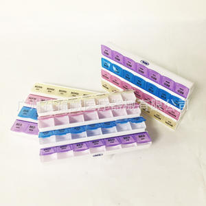 Pastillero Portátil de PP con 28 Compartimentos, Personalizable, Impresión a Color de Dos Filas, Organizador de Medicamentos Portátil y Clasificable - Product Image 1