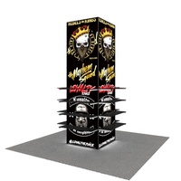 Boîte lumineuse LED en tissu SEG unique, cadre en aluminium, équipement pour salon professionnel, support de colonne rétroéclairé, support de présentoir, rétroéclairé pour exposition