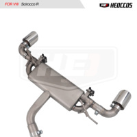 Sistema de Escape Deportivo con Válvula Electrónica para Volkswagen Scirocco R 2.0T 2008-2017, Material de Acero Inoxidable Catback