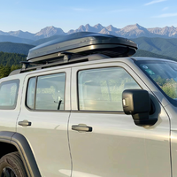 ROAHTRIP Toit de voiture de style sportif noir Toyota Star Trace140 XH140 ABS+PC Ouverture double latérale 300L-400L 138x90x36CM