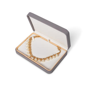 2025 Hot Rectangle Bracelet Ring Necklace Luxury <b>Jewelry</b> Gift Box Logo Wholesale Customization PU <b>Leather</b> OEM Velvet Lining - Product Image 5