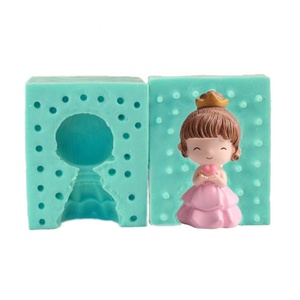 3D Lovely Princess hape Silicone Fondant Mold for Cake Decorating <b>Tools</b> New Arrival - Product Image 5