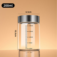 Bouteille à médicaments en verre borosilicate personnalisable avec logo, compatible lave-vaisselle, à paroi simple, stérilisable à la vapeur, pour stockage et sous-conditionnement portable