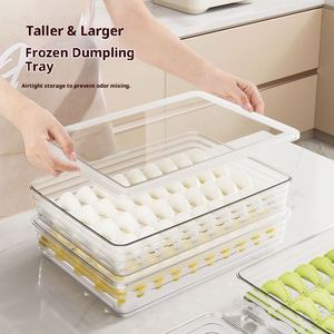 Dumpling <b>Box</b> Storage Refrigerator Food Grade Plastic Injection-Molded Aluminum Lid Preservation <b>Box</b> with Lid 1-3L Capacity- - Product Image 3