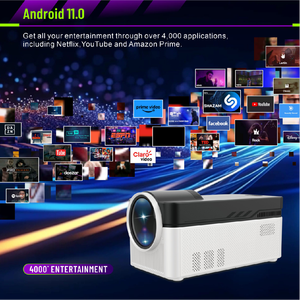 Mới đến hy450 Full HD <span class=keywords><strong>Wifi</strong></span> projetor không dây Máy chiếu nhỏ nhà thông minh trong nhà Rạp chiếu phim Video Movie 1800P Mini Chiếu - Product Image 5