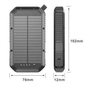 <span class=keywords><strong>Batterie</strong></span> <span class=keywords><strong>Externe</strong></span> Solaire Tendance de Haute Qualité 20000 mAh avec Recharge Rapide Sans Fil pour Camping et Activités de Plein Air - Product Image 5