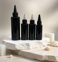 Bouteilles en plastique PET vides pour cosmétiques, 100 ml, 120 ml, 150 ml, pour huile capillaire, coloration capillaire, crème de soin de la peau, avec bouchon à vis.
