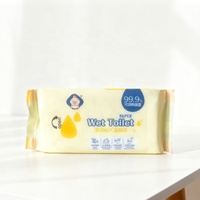 Lingettes nettoyantes écologiques jetables pour toilettes, adultes et bébés, sans alcool, non parfumées, 80 GSM, non tissées, mini boîte de rangement