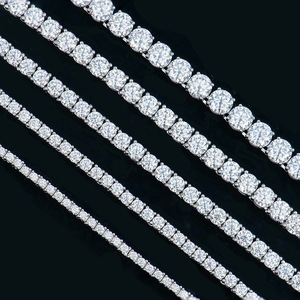 LEPAI Collana Placcata Oro di Tendenza, Set Impermeabile da Donna, Collana con Diamanti Moissanite da Uomo - Product Image 3