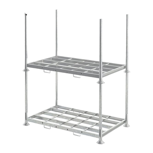 Estante Apilable de Metal Industrial <span class=keywords><strong>para</strong></span> Neumáticos, Ahorra 80% de Espacio, <span class=keywords><strong>para</strong></span> Almacenes Logísticos, con Tubo Extraíble - Product Image 1