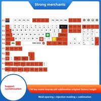 Profil Cherry, mignon, dessin animé Mario, personnalisation, sublimation par transfert thermique, PBT, OEM, touches de clavier mécanique